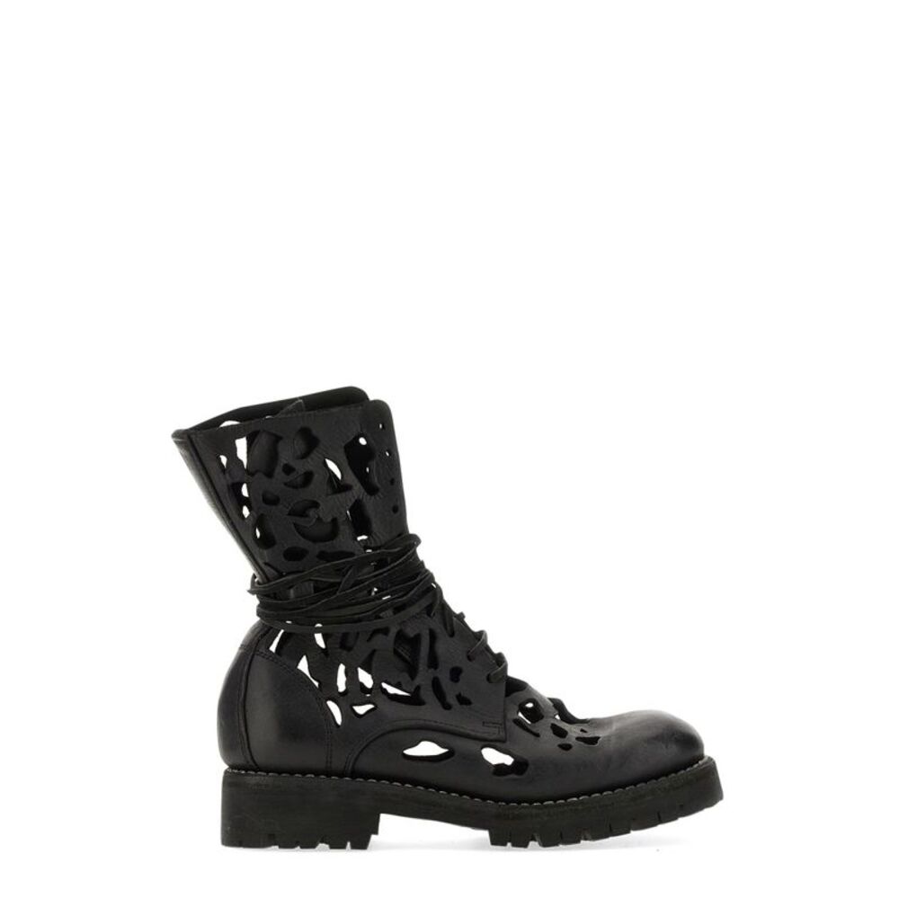 Guidi Women Ankle Boot With Cut Out Details